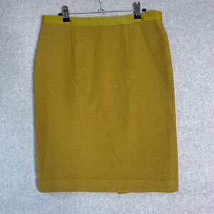 Boden Mustard Pencil Skirt